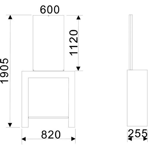 (B-Ware) Comair BP SWISS einfach dunkl.Ausführung Holzfurnier 192x82x25cm